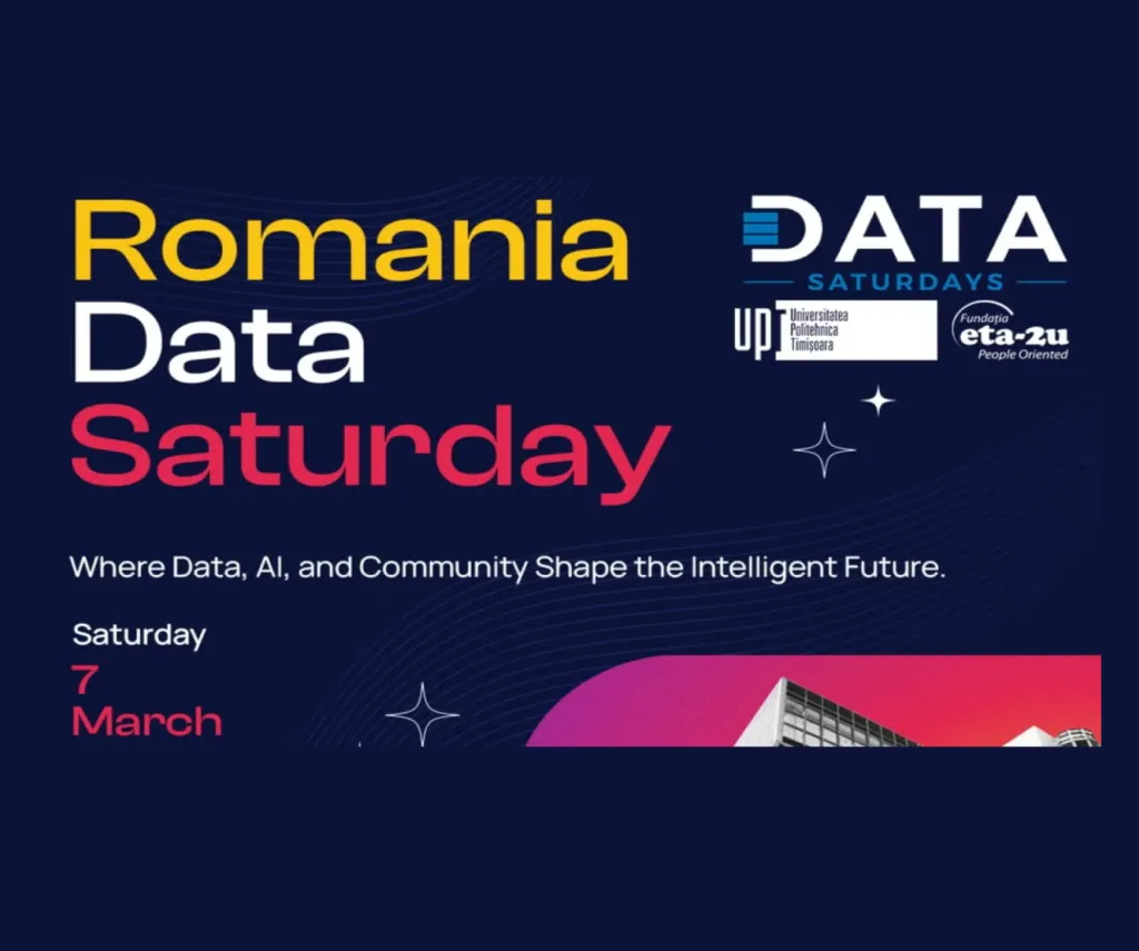 Locandina della conferenza "Romania Data Saturday" del 7 marzo 2026