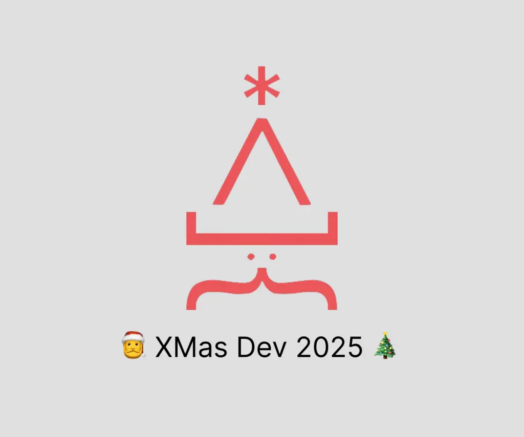 Logo della conferenza XMas Dev 2025, il 12 dicembre 2025 a Roma