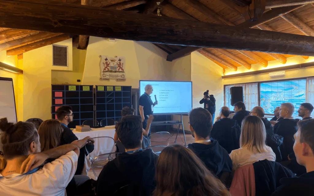 Foto scattata nella sala principale all'Intré Camp del 6 febbraio 2026, presso La Vecchia Filanda