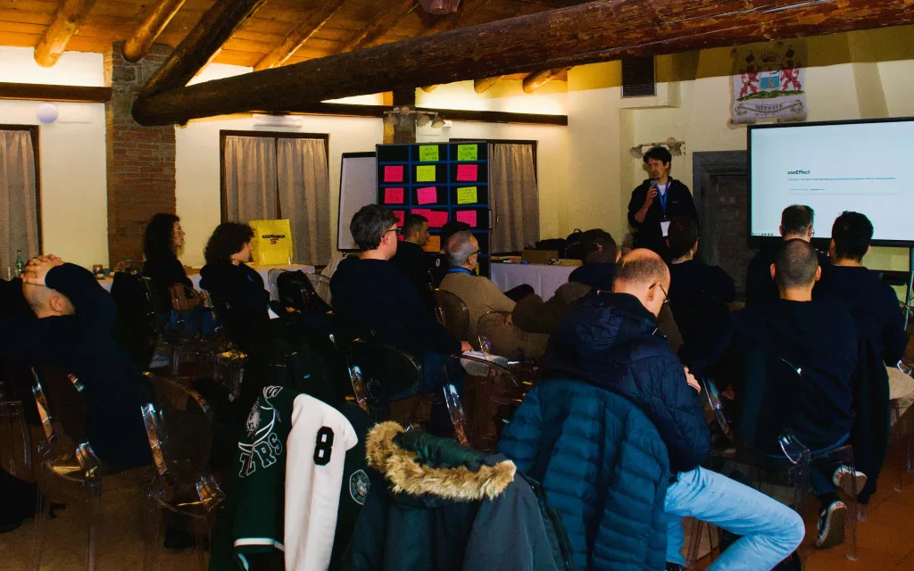 Unconference su useEffect React, Intré Camp 6 febbraio 2026