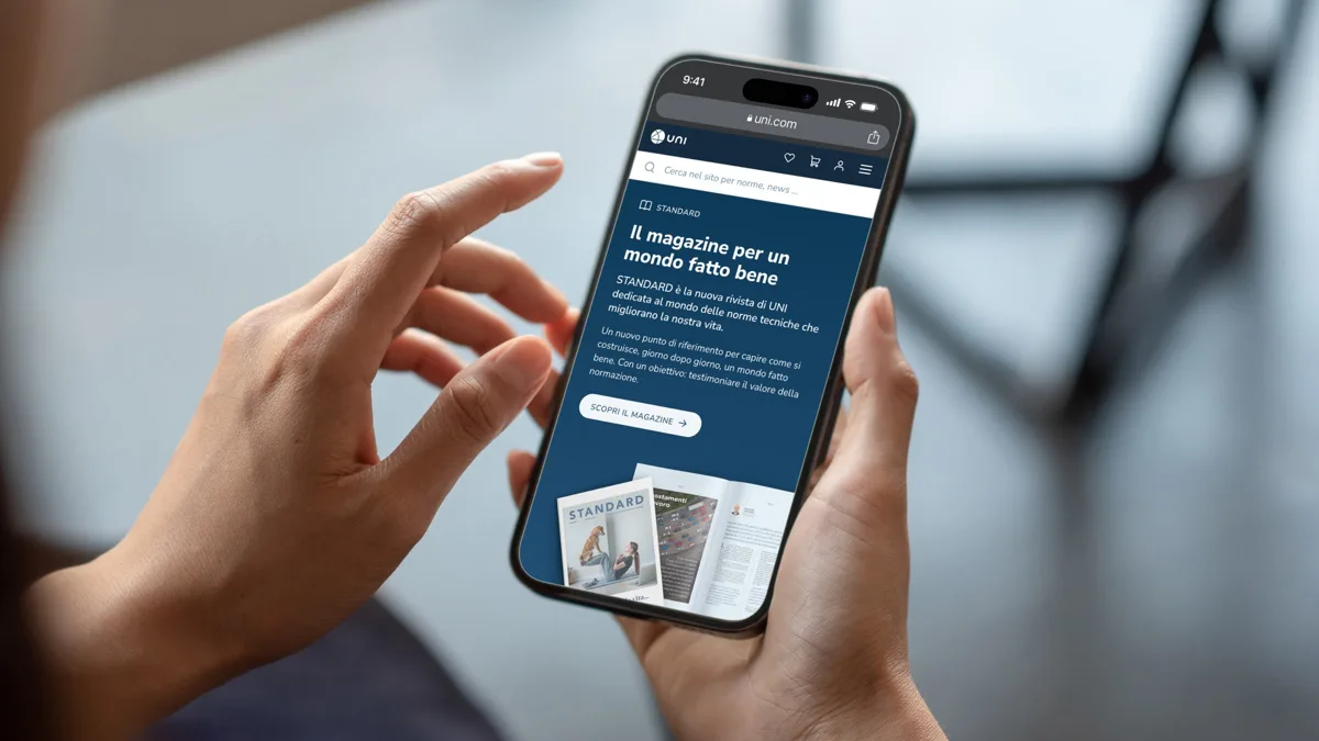 Image of a smartphone displaying the uni.com website